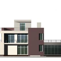 Кирпичный жилой дом в стиле "конструктивизм" (Sобщ: 397 м²)
