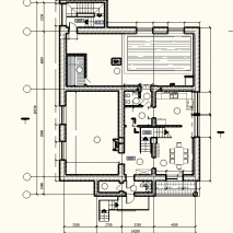 Жилой дом с плоской кровлей (S: 292 м² без подвала)