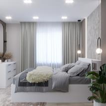 Спальной комнаты в стиле минимализм.