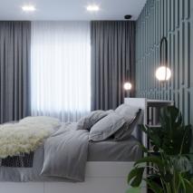 Спальной комнаты в минималистичном стиле.